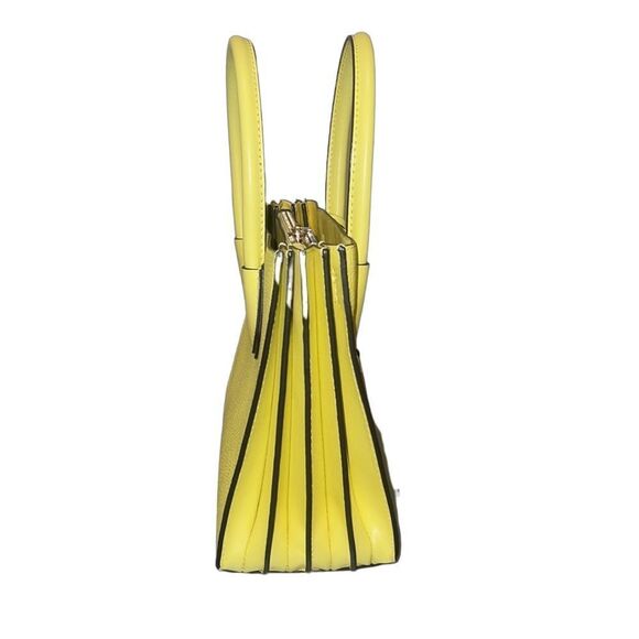 Michael Kors Yellow Sunshine Mercer Medium Leather Satchel Top Handle + strap - Picture 4 of 10